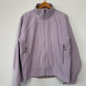 The North Face Light Purple Fleece Jacket, Size L